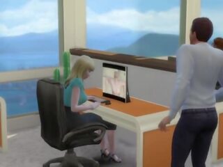 Em ordem não para perder um trabalho loira ofertas dela cona - porno em o escritório