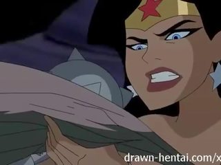 Justice league hentai - dva piščanci za batman phallus