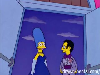 Simpsons بالغ قصاصة - marge و artie afterparty
